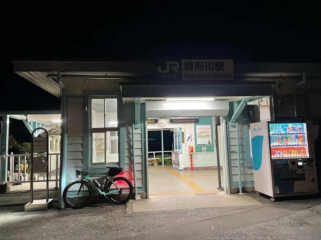 根府川駅での写真